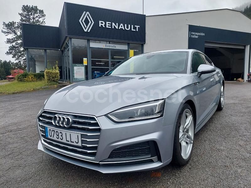 Usado Audi A5 Sportback 218 CV (160 kW) 2017 Gris / plata Utilitario