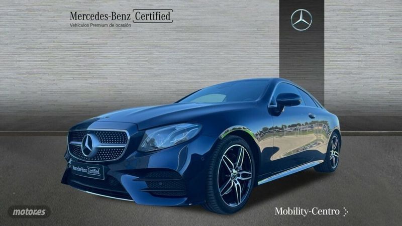 Azul Usado 2018 Mercedes E220 AMG line Coupe | 35.900 € (Precio justo) - Imagen 1/4