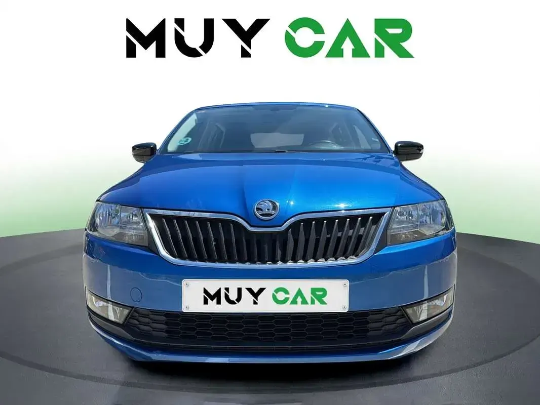 Usado Skoda Rapid Ambition 95 CV (69 kW) 2018 Azul Utilitario