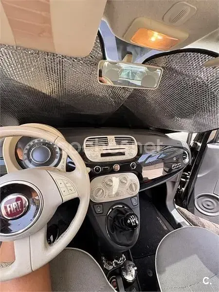 Usado Fiat 500 Lounge 69 CV (50 kW) 2014 Negro Berlina