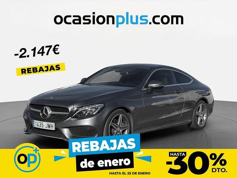 Usado Mercedes C220 AMG 170 CV (125 kW) 2016 Gris Coupe