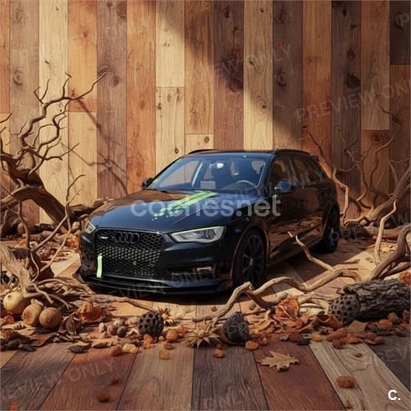 Usado Audi A3 S-Line 110 CV (80 kW) 2013 Negro Berlina