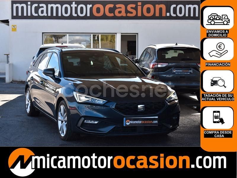 Usado Seat Leon FR 150 CV (110 kW) 2021 Gris / plata Familiar