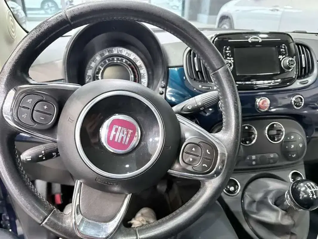 Usado Fiat 500 69 CV (50 kW) 2018 Azul Berlina