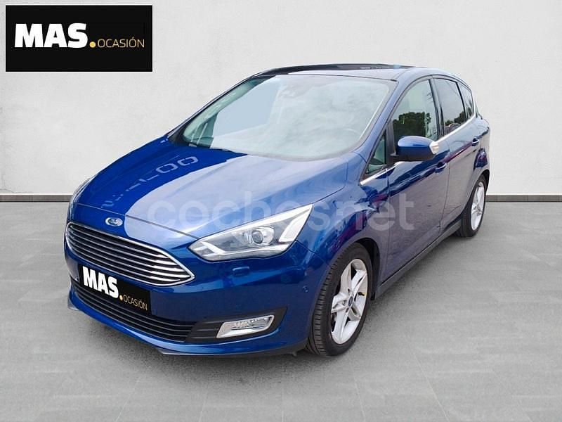 Azul Usado 2017 Ford C-MAX Titanium Monovolumen | 14.600 € (Caro) - Imagen 1/4