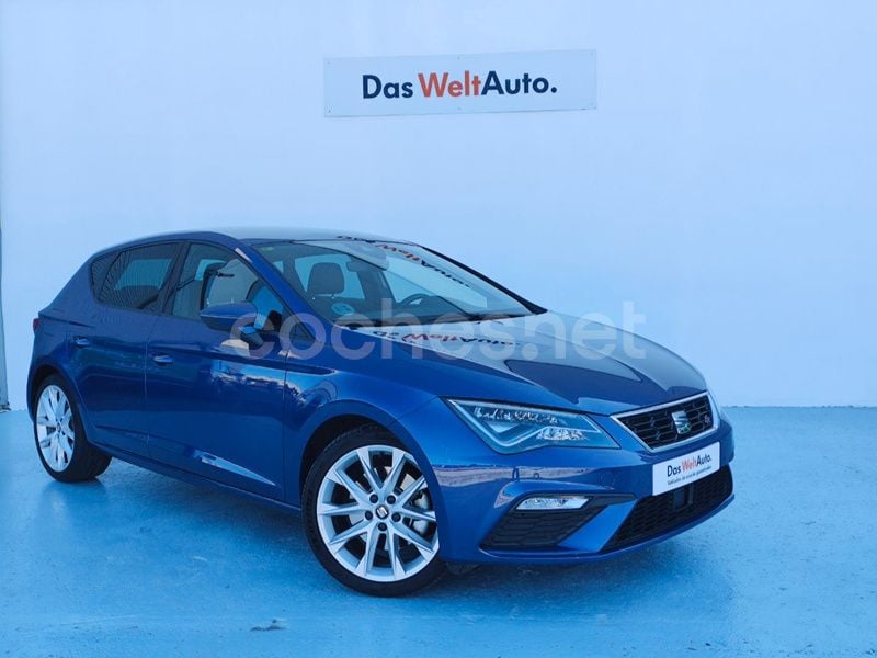 Azul Usado 2019 Seat Leon FR Berlina | 17.900 € (Precio justo) - Imagen 1/4