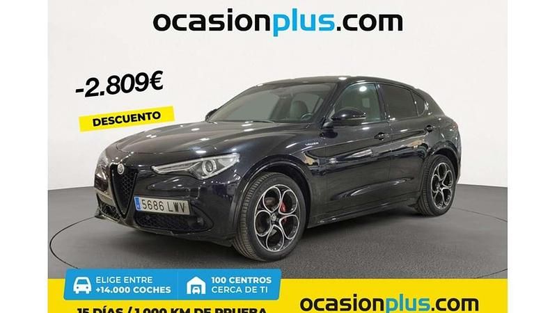 Negro Usado 2022 Alfa Romeo Stelvio Veloce SUV | 28.091 € (Precio justo) - Imagen 1/4