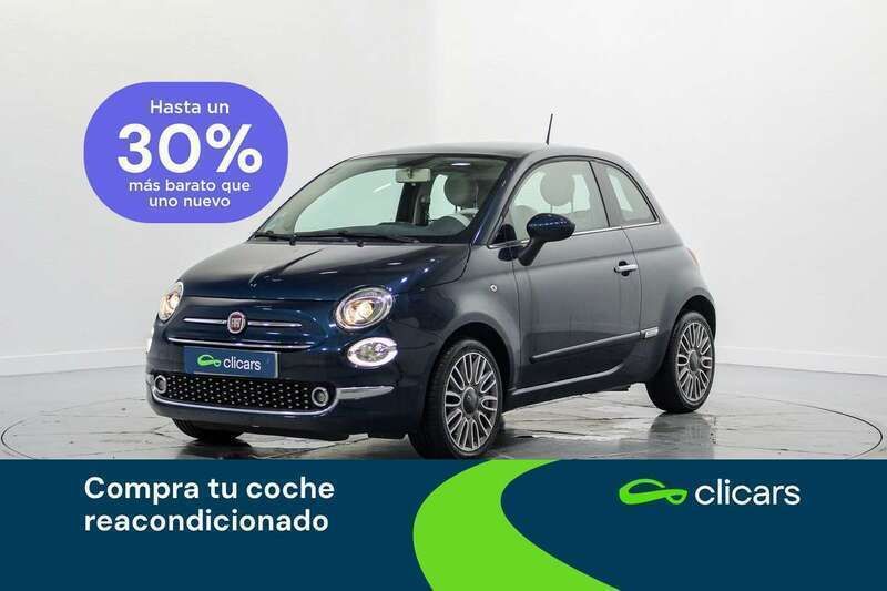 Azul Usado 2017 Fiat 500 Lounge Utilitario | 7890 € (Precio justo) - Imagen 1/4