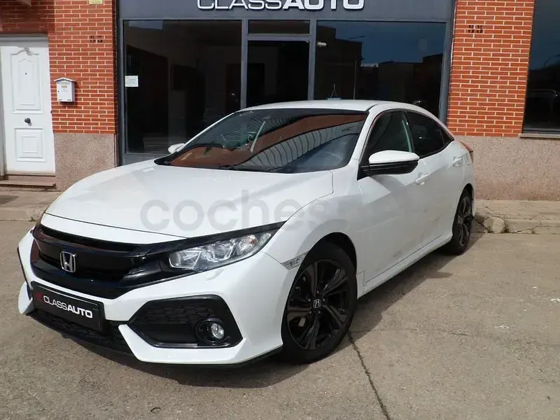 Usado Honda Civic Elegance 129 CV (94 kW) 2018 Blanco Berlina