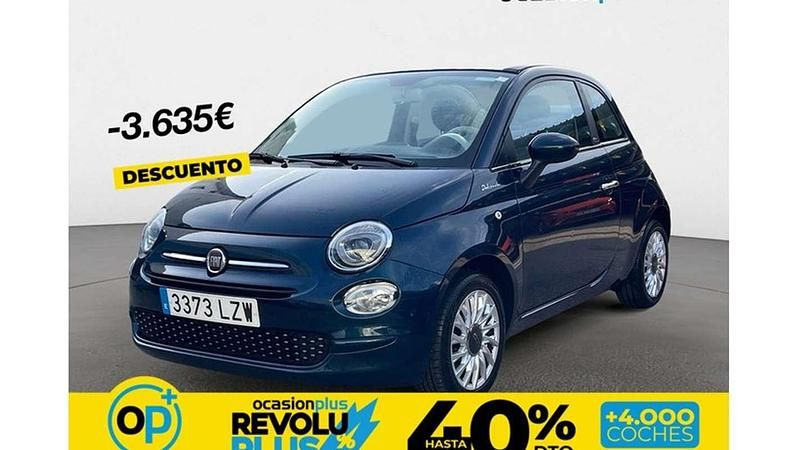 Usado Fiat 500C Dolcevita 71 CV (52 kW) 2022 Azul Descapotable