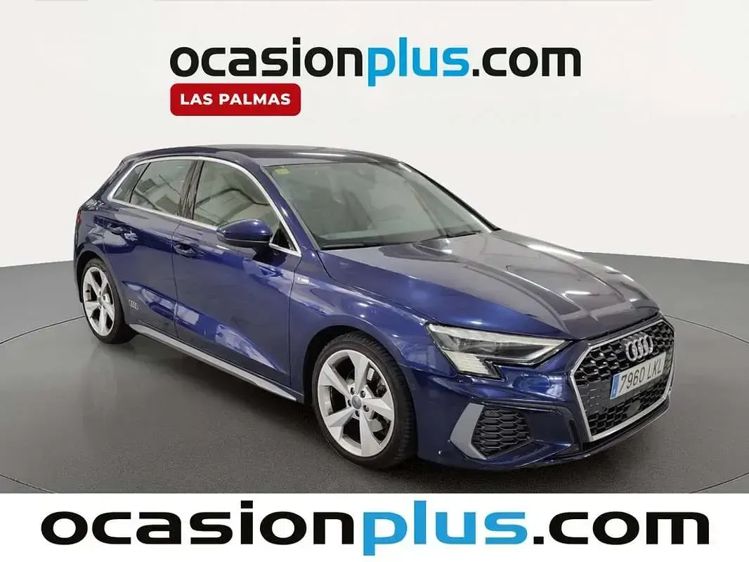 Usado Audi A3 Sportback S-Line 150 CV (110 kW) 2020 Azul Utilitario