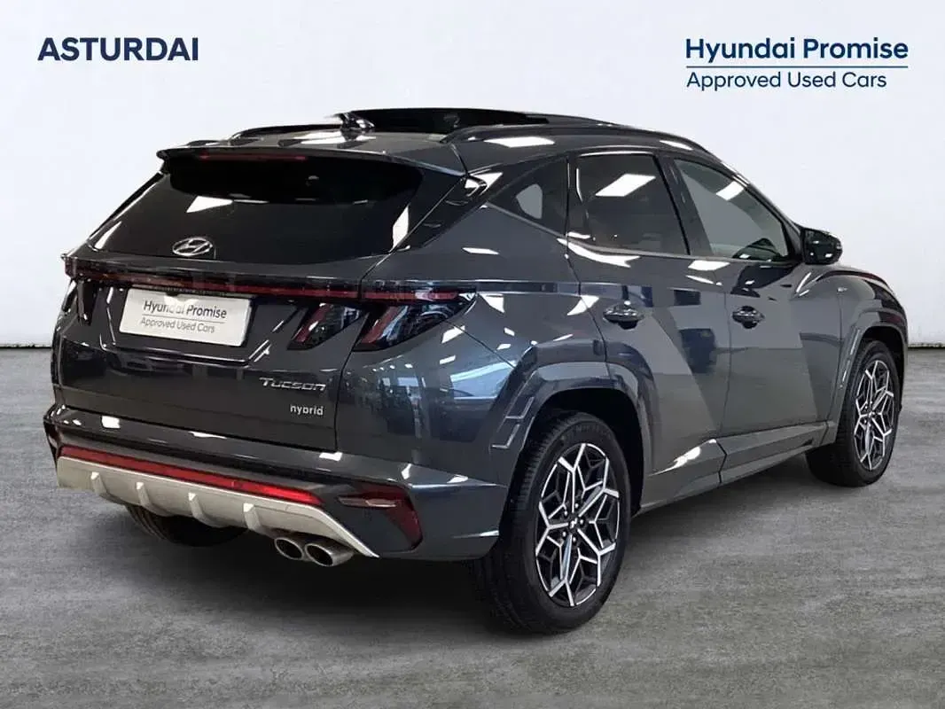 Usado Hyundai Tucson N Line 150 CV (110 kW) 2022 Gris SUV