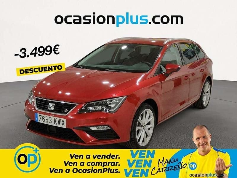Usado Seat Leon ST FR 131 CV (96 kW) 2019 Rojo Familiar
