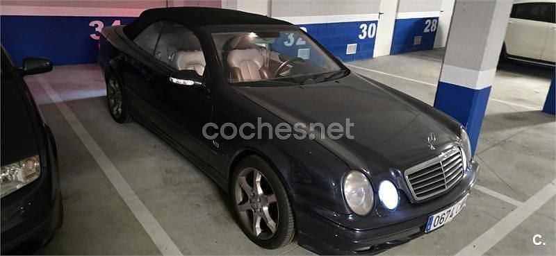 Usado Mercedes CLK430 Elegance 279 CV (205 kW) 2000 Azul Descapotable