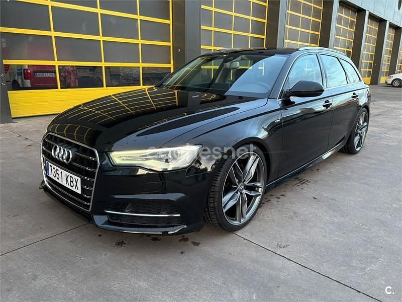 Usado Audi A6 S-Line 190 CV (139 kW) 2017 Negro Familiar