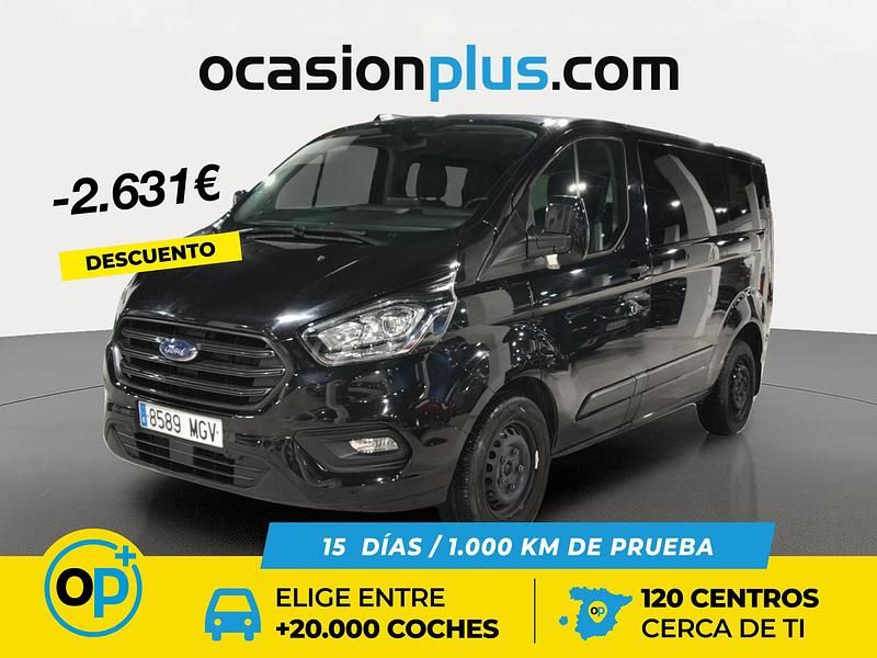 Negro Usado 2023 Ford Transit Custom Trend Familiar | 28.950 € (Caro) - Imagen 1/4