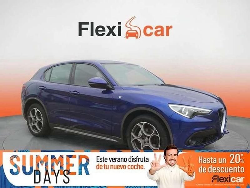 Azul Usado 2022 Alfa Romeo Stelvio Ti SUV | 28.990 € (Precio justo) - Imagen 1/4
