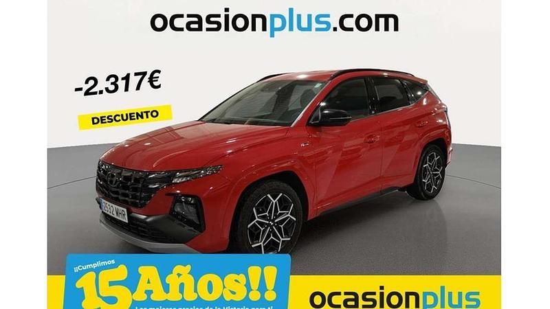 Rojo Usado 2023 Hyundai Tucson N Line SUV | 22.228 € (Un poco caro) - Imagen 1/4
