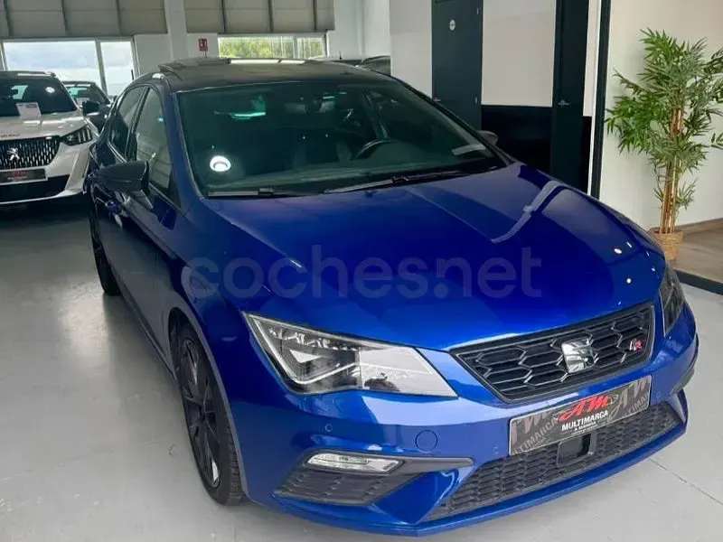 Usado Seat Leon FR 150 CV (110 kW) 2020 Azul Berlina