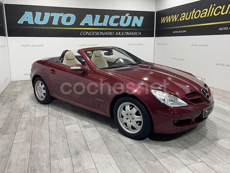Granate Usado 2007 Mercedes SLK200 Descapotable | 12.800 € (Buen precio) - Imagen 1/4