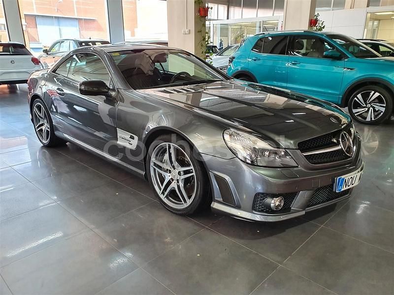 Usado Mercedes SL63 AMG AMG 525 CV (386 kW) 2009 Gris / plata Descapotable