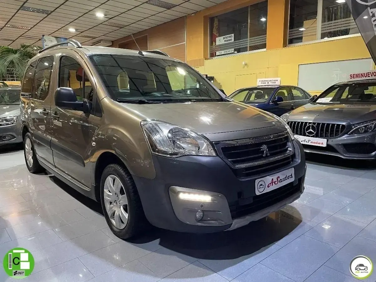 Usado Peugeot Partner Tepee Outdoor 100 CV (73 kW) 2017 Gris Monovolumen