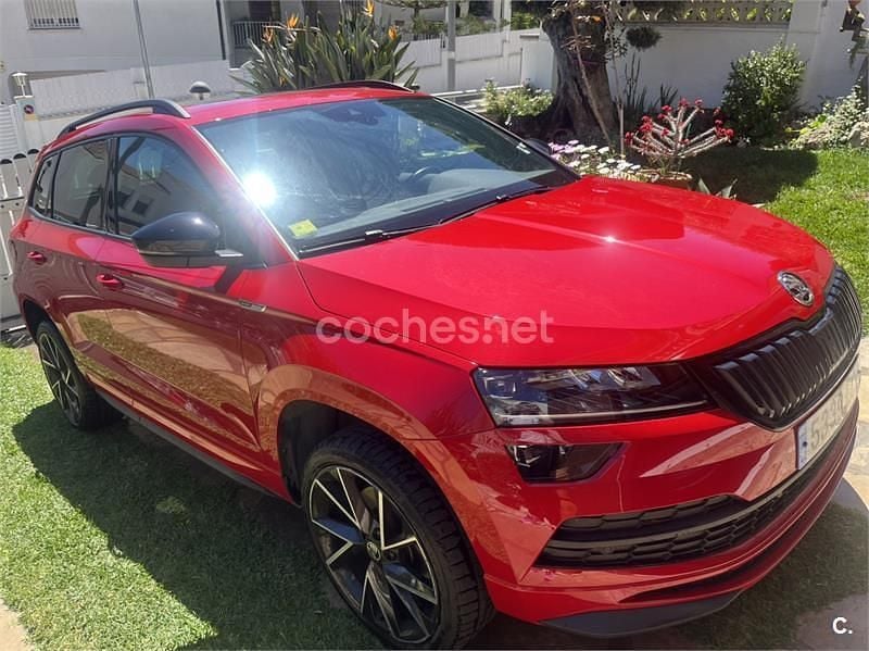 Usado Skoda Karoq SportLine 150 CV (110 kW) 2019 Rojo SUV