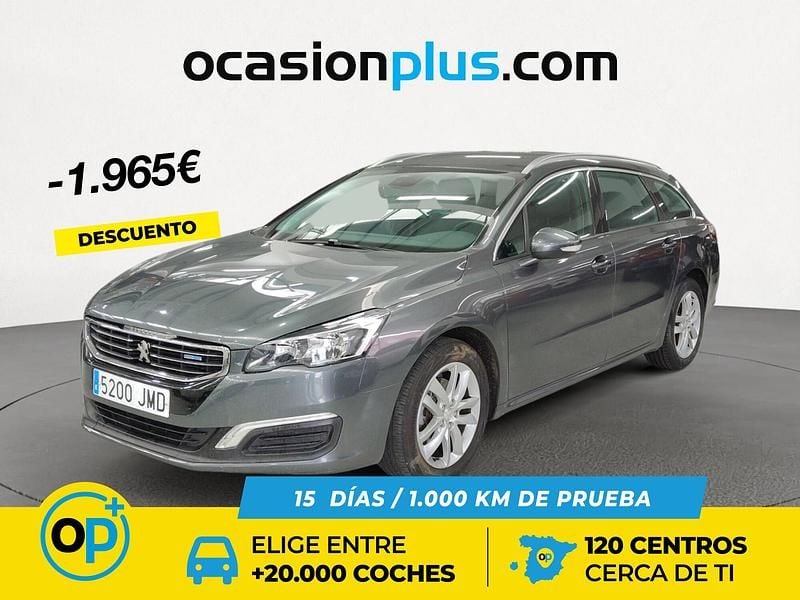 Usado Peugeot 508 Active 150 CV (110 kW) 2016 Gris Familiar