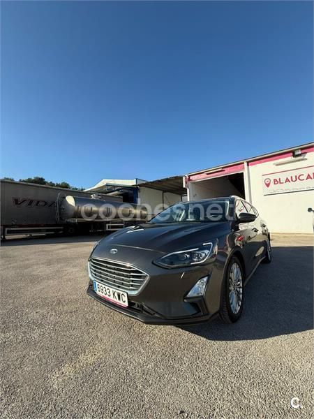 Azul Usado 2019 Ford Focus Titanium Familiar | 10.290 € (Buen precio) - Imagen 1/4