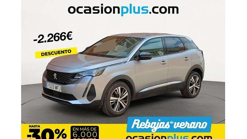 Gris Usado 2023 Peugeot 3008 Allure Monovolumen | 16.900 € (Precio justo) - Imagen 1/4
