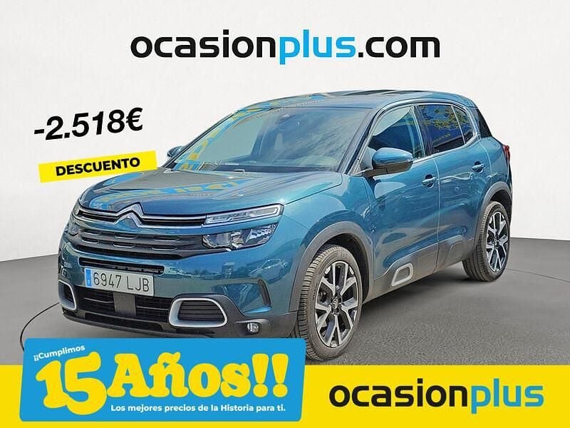 Azul Usado 2020 Citroën C5 Aircross Live SUV | 16.200 € (Precio justo) - Imagen 1/4