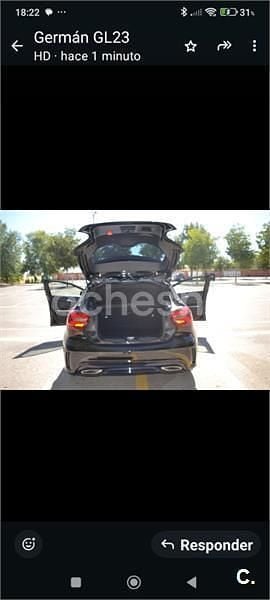 Usado Mercedes A200 136 CV (100 kW) 2018 Negro Berlina
