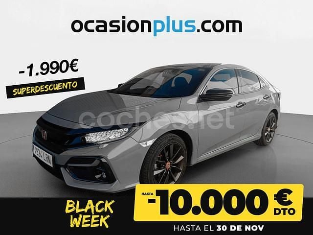 Gris / plata Usado 2021 Honda Civic Executive Berlina | 21.900 € (Precio justo) - Imagen 1/4