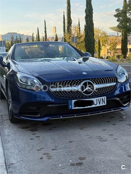 Usado Mercedes SLC200 184 CV (135 kW) 2016 Azul Descapotable