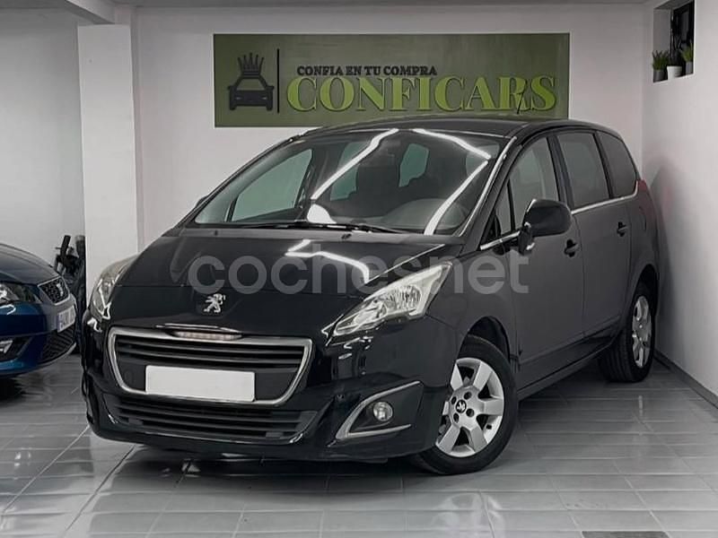 Negro Usado 2014 Peugeot 5008 Active Monovolumen | 8490 € (Buen precio) - Imagen 1/4