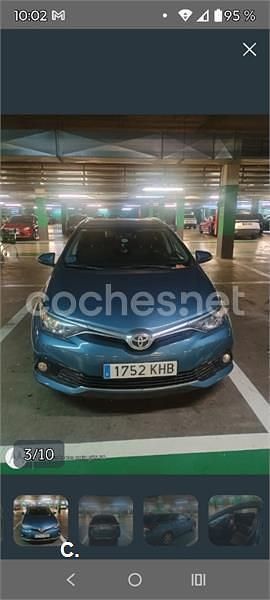 Usado Toyota Auris Active 116 CV (85 kW) 2018 Azul Familiar