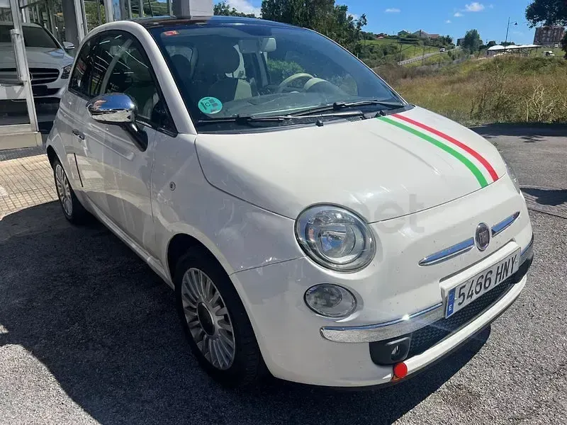 Usado Fiat 500 Lounge 69 CV (50 kW) 2013 Blanco Berlina