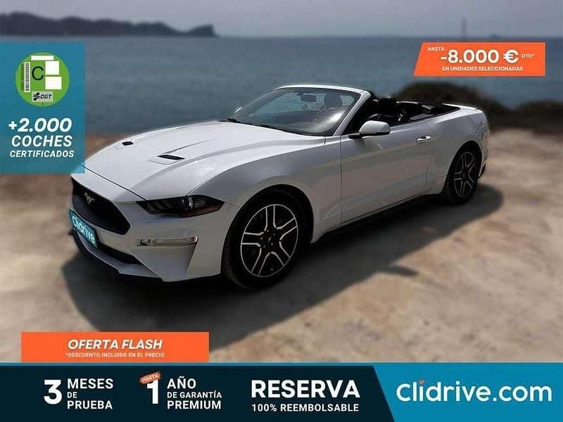 Blanco Usado 2020 Ford Mustang Convertible Descapotable | 32.690 € (Buen precio) - Imagen 1/3