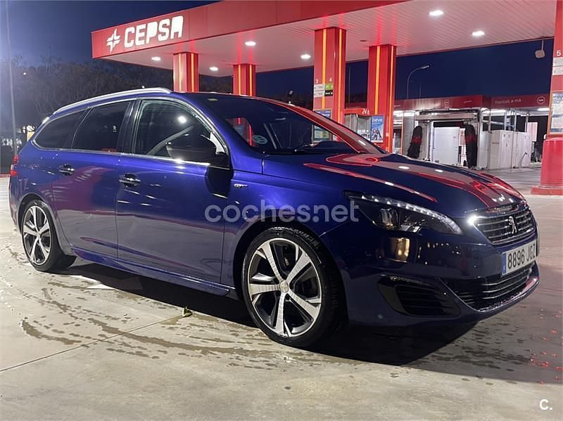 Azul Usado 2015 Peugeot 308 SW GT Familiar | 9000 € (Buen precio) - Imagen 1/4