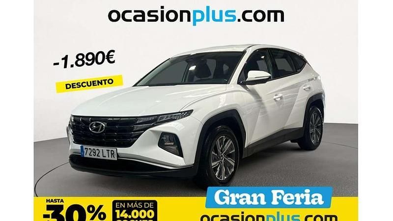 Blanco Usado 2021 Hyundai Tucson SUV | 18.900 € (Precio justo) - Imagen 1/4