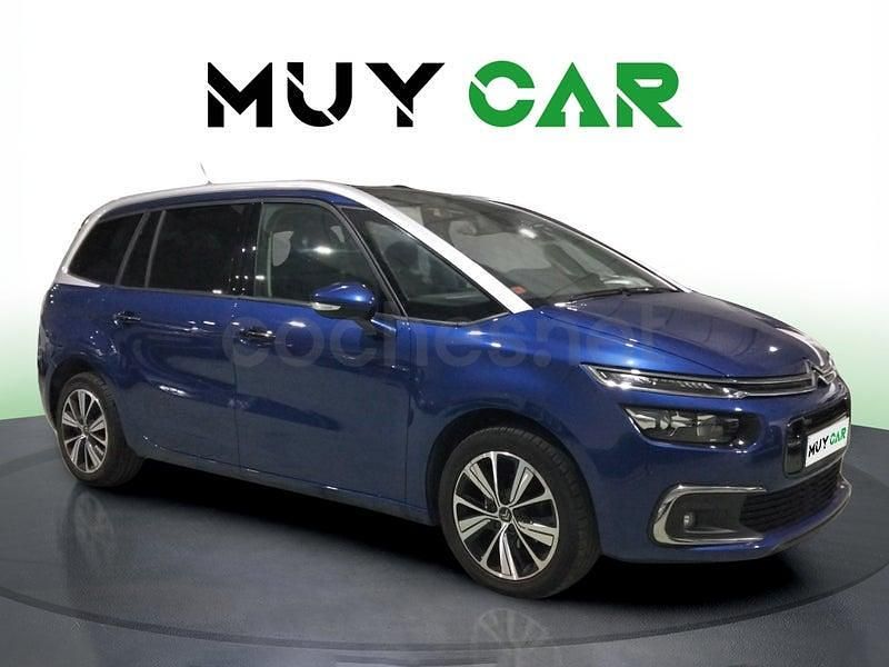 Azul Usado 2017 Citroën Grand C4 Picasso PureTech Monovolumen | 10.490 € (Buen precio) - Imagen 1/4