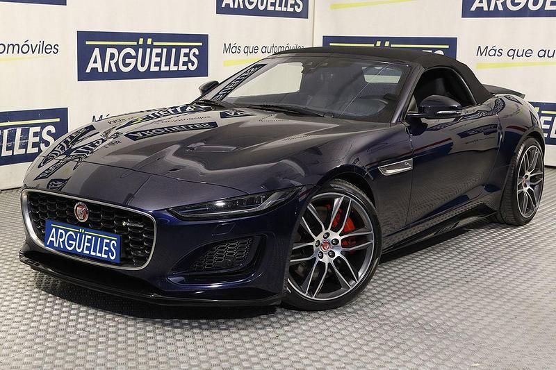 Usado Jaguar F-Type R-Dynamic 450 CV (330 kW) 2021 Azul Descapotable