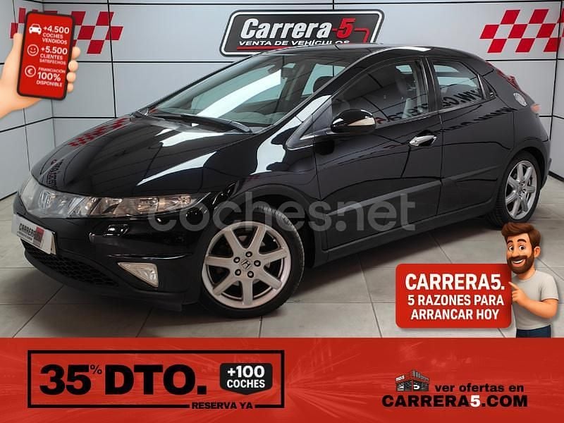 Negro Usado 2006 Honda Civic Executive Berlina | 7200 € (Precio justo) - Imagen 1/4