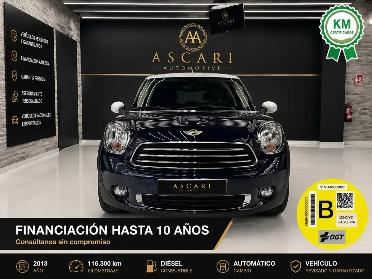Usado Mini Cooper D Countryman 111 CV (81 kW) 2013 Azul SUV