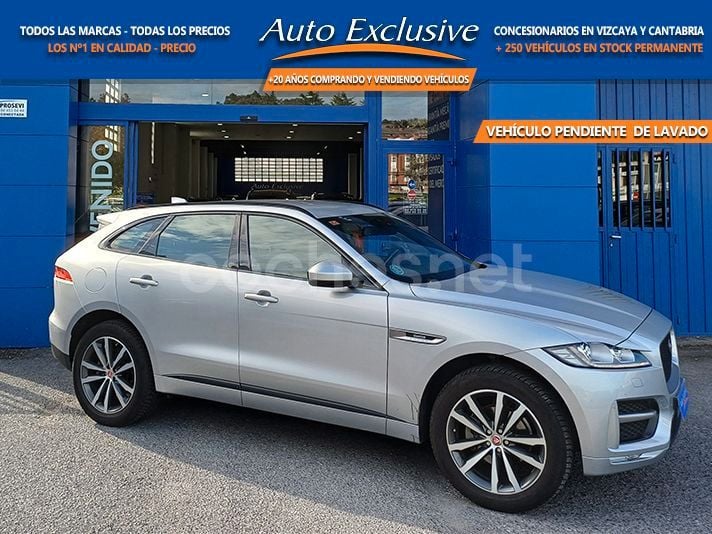 Gris / plata Usado 2018 Jaguar F-Pace R-Sport SUV | 23.490 € (Precio justo) - Imagen 1/4