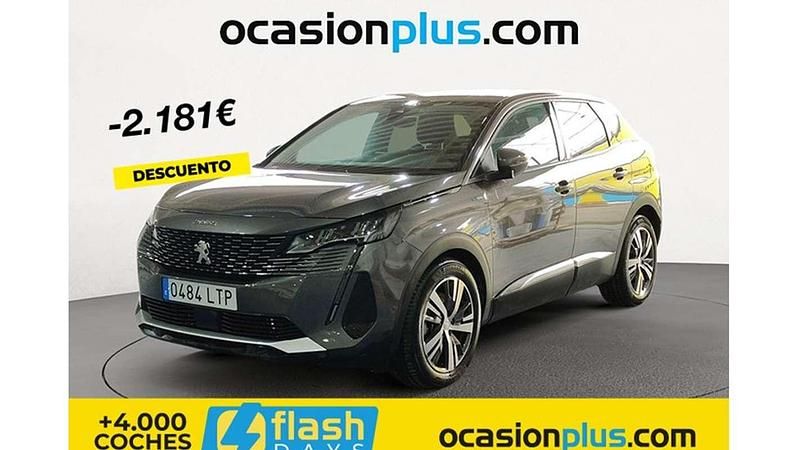 Gris Usado 2021 Peugeot 3008 Allure Monovolumen | 21.818 € (Un poco caro) - Imagen 1/4