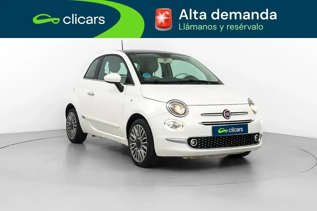Usado Fiat 500 Lounge 69 CV (50 kW) 2017 Blanco Utilitario