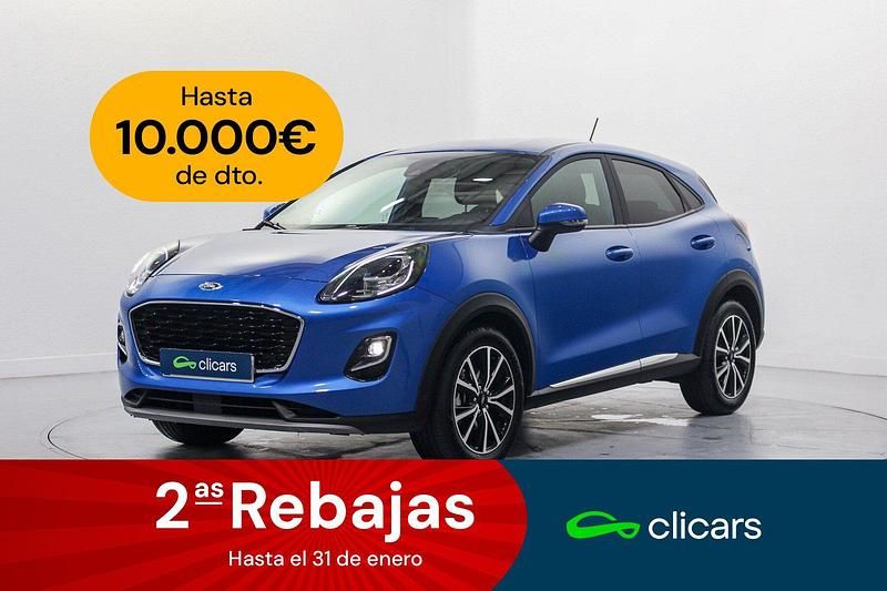 Azul Usado 2021 Ford Puma Titanium SUV | 18.490 € (Precio justo) - Imagen 1/4