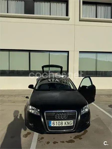 Usado Audi A3 105 CV (77 kW) 2009 Negro Utilitario