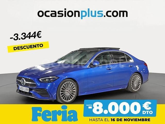 Azul Usado 2021 Mercedes C220 Berlina | 36.790 € (Precio justo) - Imagen 1/4